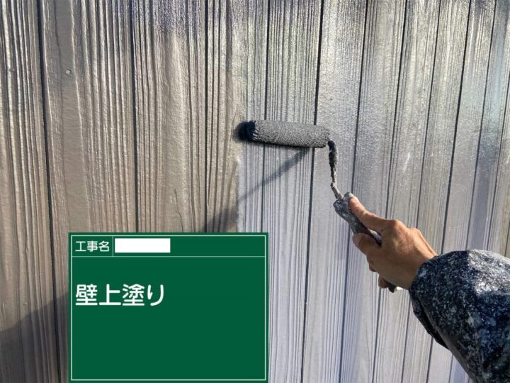 津島市　外壁塗装　超低汚染ﾘﾌｧｲﾝ　上塗り