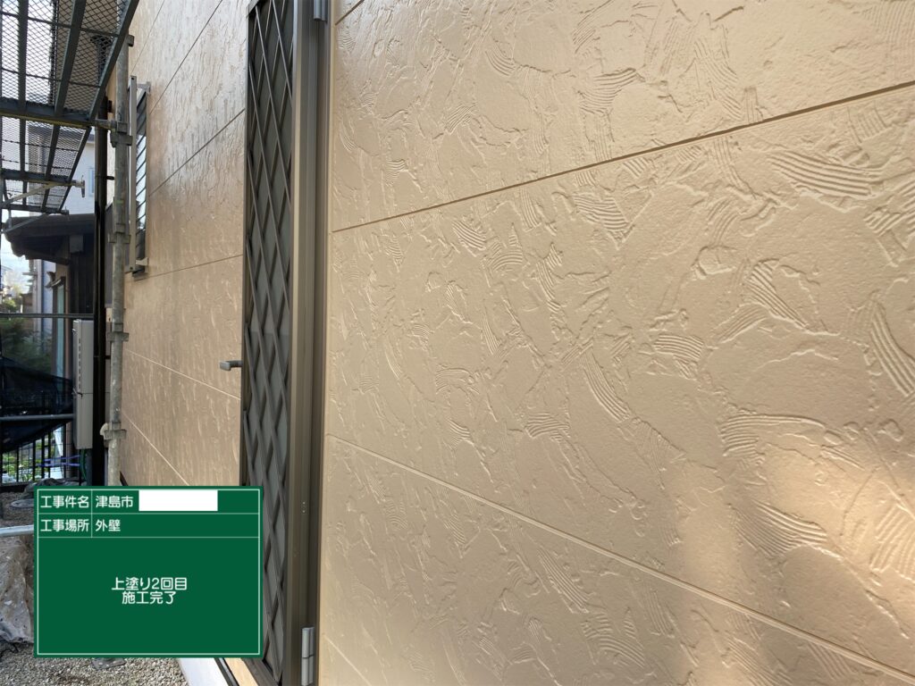津島市　外壁塗装　完了