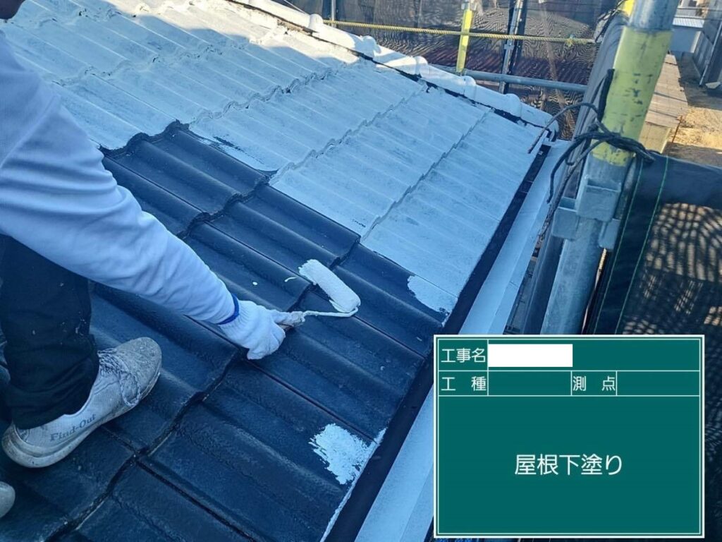 愛西市　屋根塗装　ウルトラMUKI（屋根専用：耐候強化色）　プレマテックス