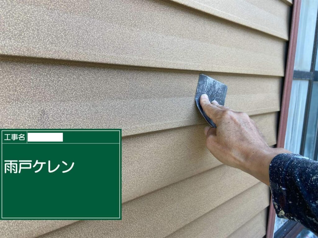 雨戸　付帯部塗装　津島市百島町　アートペインズ