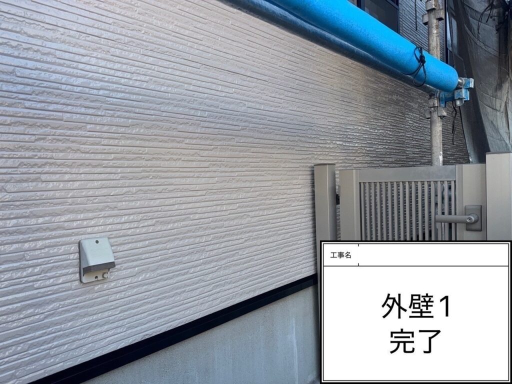 完了　愛西市鰯江町にてプレマテックスのウルトラSiで外壁塗装を施工中　アートペインズ