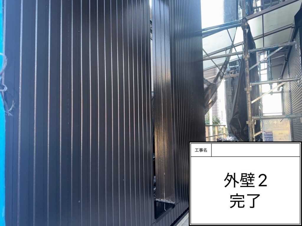 完了　愛西市鰯江町にてプレマテックスのウルトラSiで外壁塗装を施工中　アートペインズ