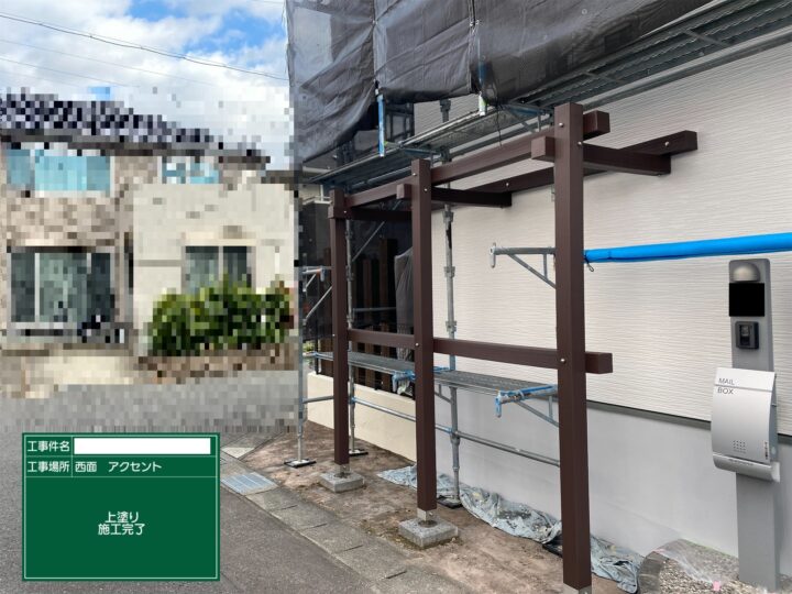 海部郡　大治町　M様邸　外構塗装　【使用塗料】セミフロンマイルド・ビーズコート
