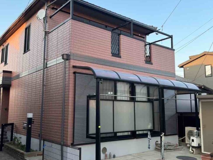 あま市 七宝町 H様邸 外壁塗装・付帯部塗装・シーリング工事・ベランダトップコート【使用塗料】外壁:ウルトラSi