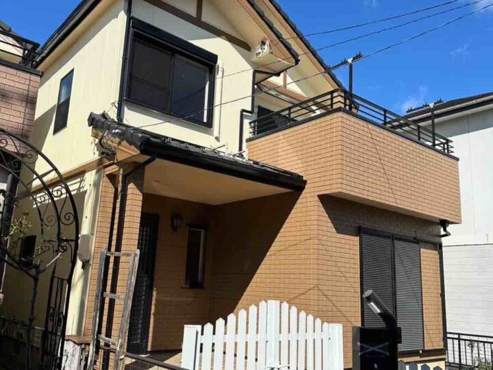 津島市　愛宕町　O様邸　外壁塗装・付帯部塗装・シーリング工事・漆喰工事【使用塗料】外壁：