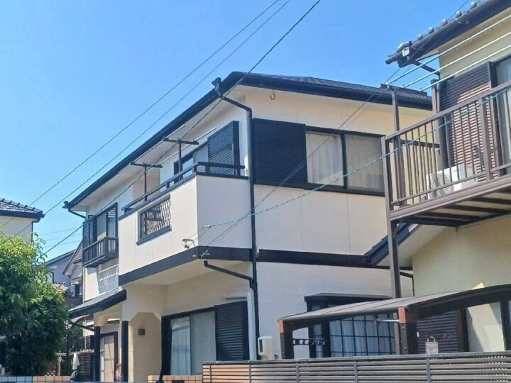 津島市　愛宕町　S様邸　外壁塗装・屋根塗装・付帯部塗装・シーリング工事・ベランダトップコート【使用塗料】外壁：ウルトラSi　屋根：ウルトラSi